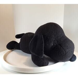 KAWS x Peanuts Snoopy Black Plush 20" Uniqlo Collab Limited Edition Stuffed Toy